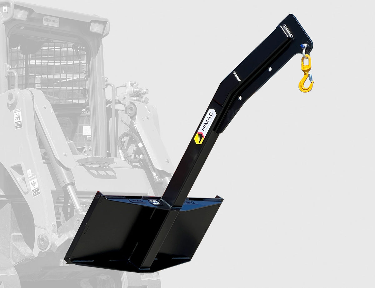 Skid Steer Lifting Boom Skid Steer Lifting Jib Himac Attachments