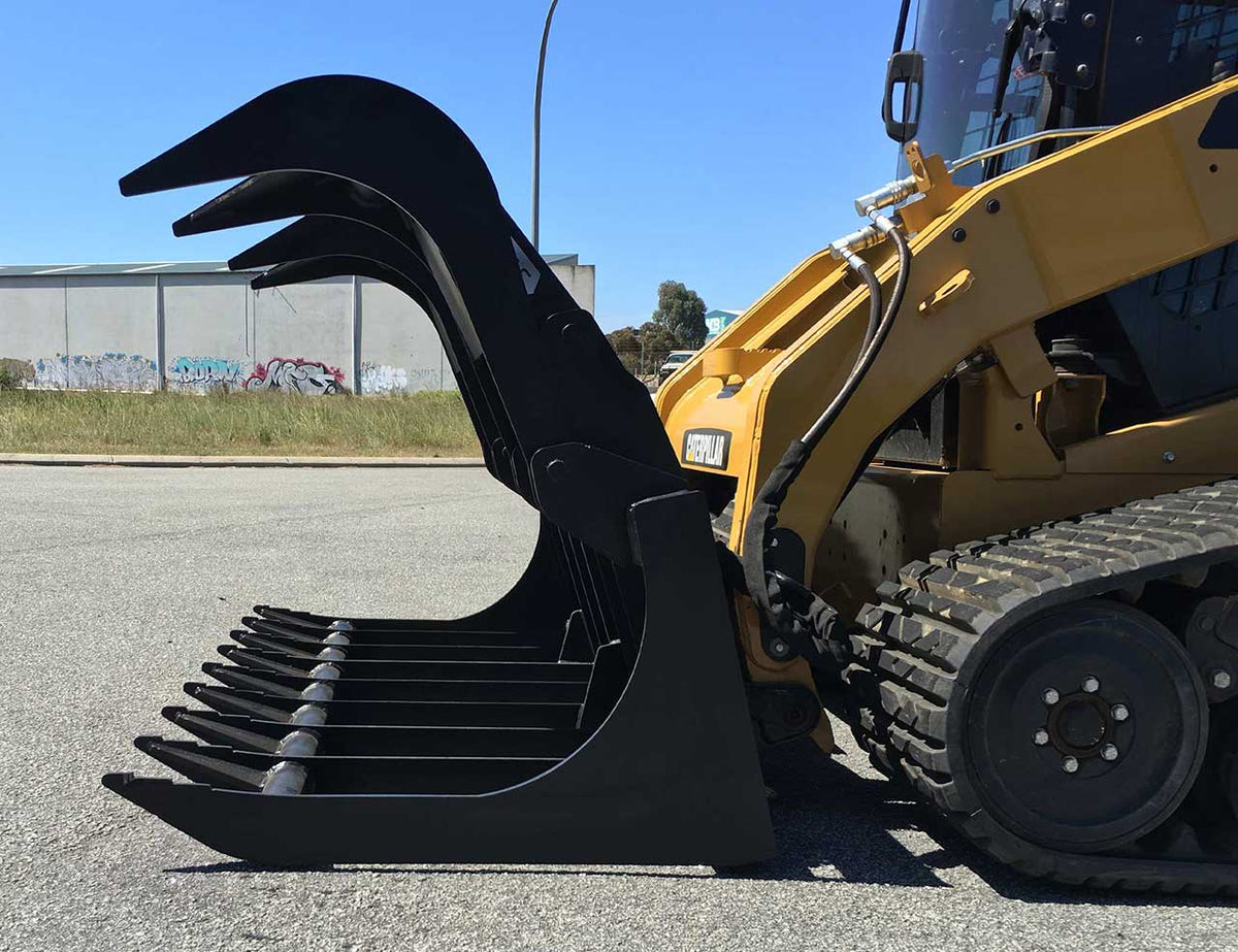 Skid Steer Brush Grapple Himac Attachments