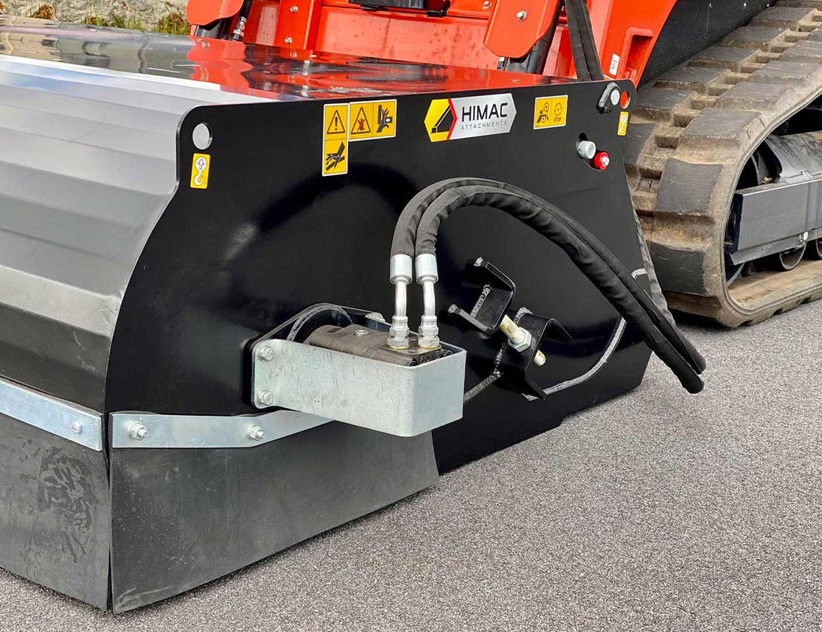 Skid Steer Bucket Broom Himac Attachments