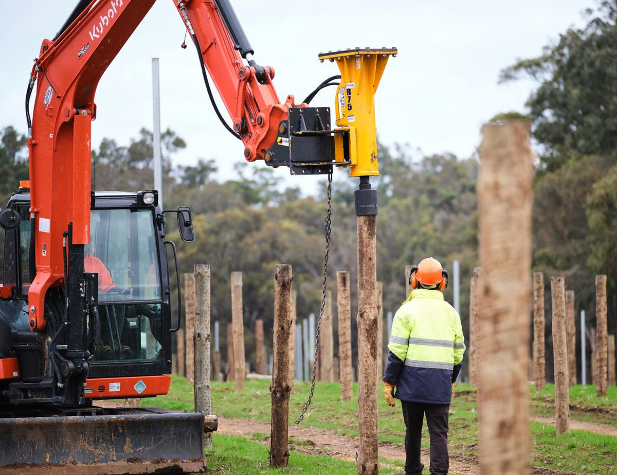 Excavator Post Rammer – Himac Attachments
