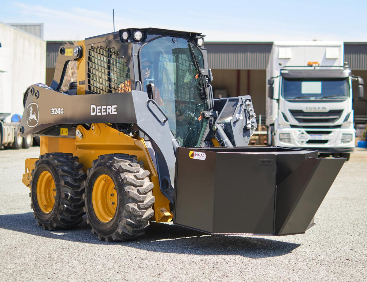 Skid Steer Concrete Kibble Bucket – Himac Attachments