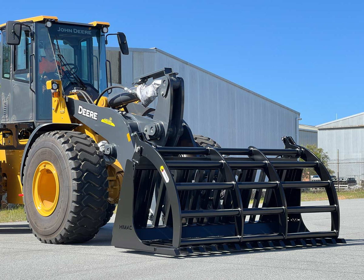 Wheel Loader Power Rake Grapple – Himac Attachments