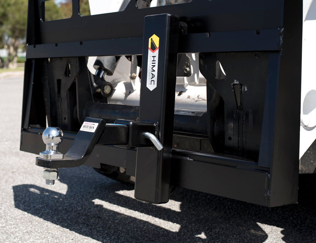 Hookon Trailer Spotter for Skid Steer Pallet Forks Himac Attachments