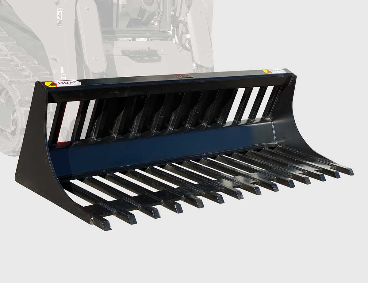Skid Steer Power Rake Bucket – Himac Attachments