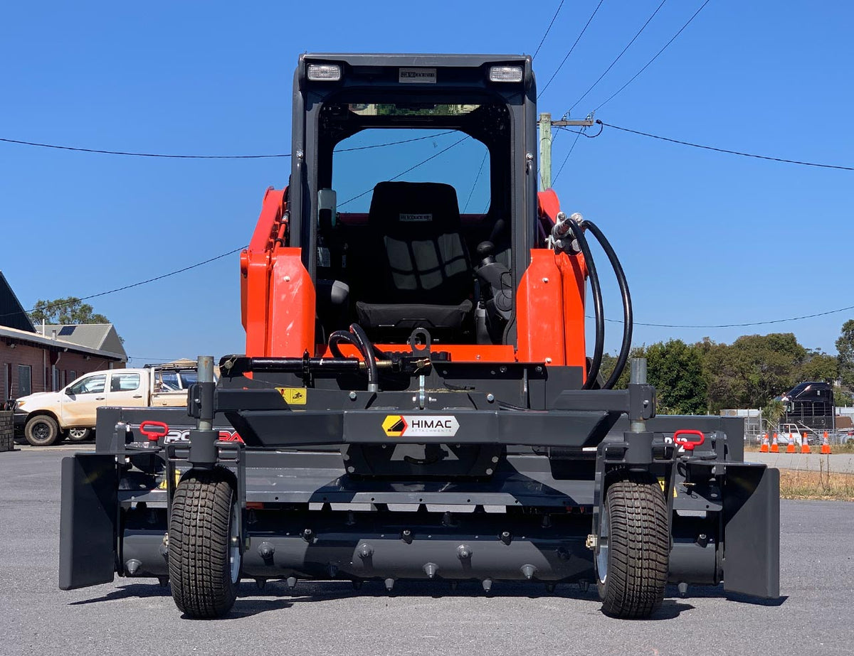 Skid Steer Rotary Power Grader Himac Attachments