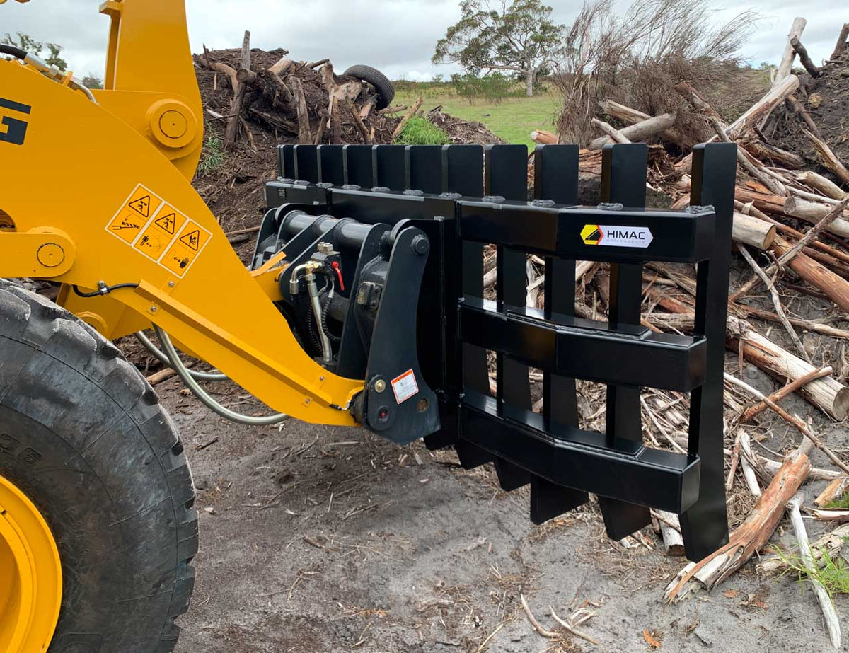 Wheel Loader Stick Rake – Himac Attachments