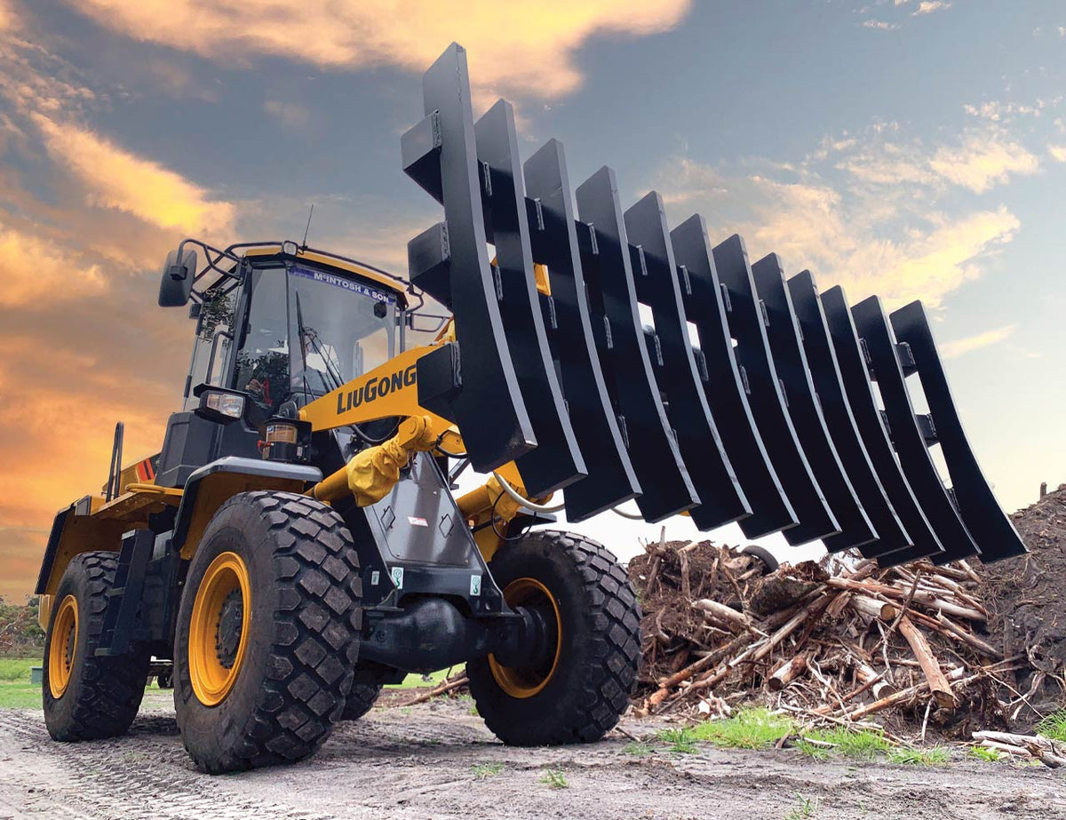 Wheel Loader Stick Rake – Himac Attachments