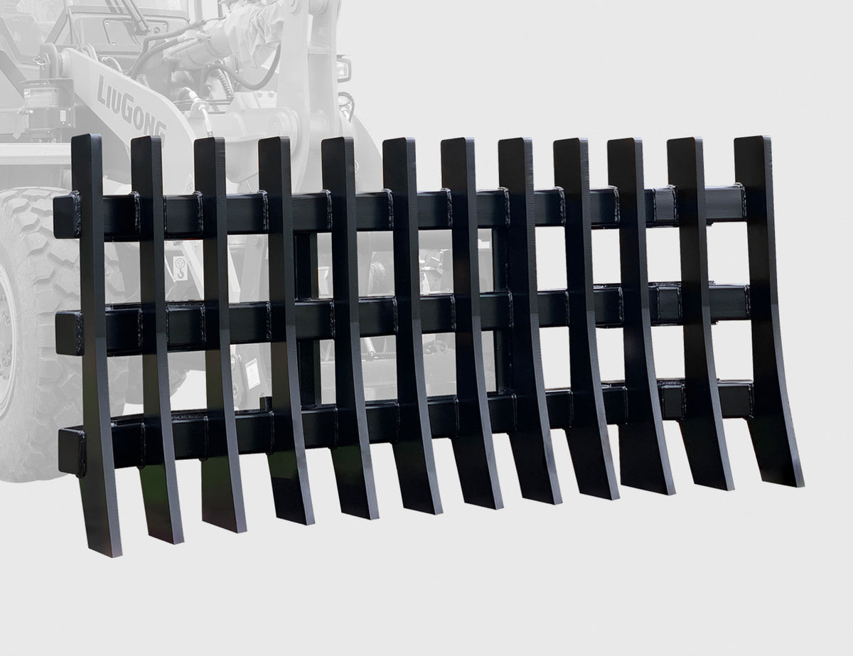 Wheel Loader Stick Rake – Himac Attachments